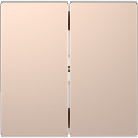 Лицевая панель Schneider Electric Merten D-Life для 2-кл. выключателя шампань